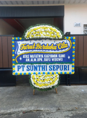 Papan Bunga Duka di Sukaasih